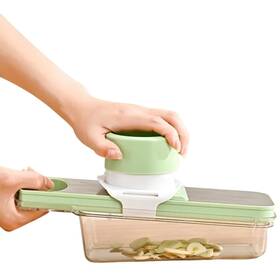 Slicetop 789232017047 Multipurpose Compact Kitchen Mandoline Vegetable Slicer Cutter Cabbage Shre