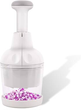 Slltto 445050018040 Food Chopper Vegetable Cutter With Container Onion Veggie Garlic Nut Dicer Manua