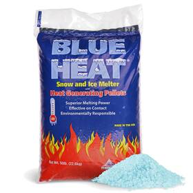 B0dm2l163g Snow Joe Blue Heat And Ice Melter 50 Lb Bag - Pet-friendly Non-staining Pellets