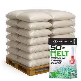 B0ft3zvrym Snow Joe 49 Pack Premium Enviro Blend Ice Melt Green-coated Deicer Crystals 50