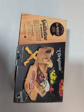 74550 So Apero The Original French Guillotine Saucisson - Sausage And Salami Slicer