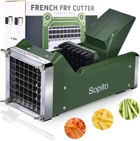 Sopito 705353297274 Potato Cutter Home Made French Fry With 1/2 Inch Stainless Steel