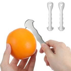 Sorcristy 5216nfxf7605 2pcs Orange Peeler Tool Professional Citrus Skin 5.2 1.15 Inches Silver