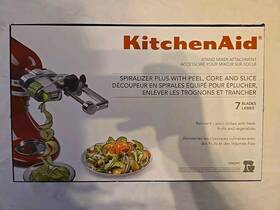 Ksm2apc Spiralizer Kitchenaid Plus With Peel Core And Slice 7 Blades