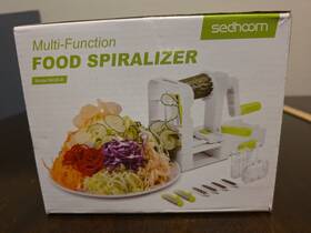 X002pisquh Spiralizer Sedhoom Multi-function Food 7-blade Pasta Spaghetti Maker Open Box