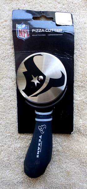 Sportsvault 771831232136 Nfl Sports Vault Houston Texans Pizza Cutter Brand New