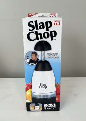 Square One Entertainment 643507334089 Original Slap Chop Slicer Stainless Steel Blade Vegetable Chopper As Seen On Tv