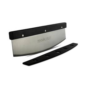 Stainless 628634306185 Pinnacolo 14 Inch Sharpenable Rocker Cutter With Wood Top - Steel Blad