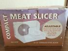 42787 Stainless Slicer. Model Compact Adjustable. Meat Blade. White.