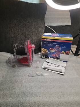 Starfrit 069858932208 Boxed Apple Pro-peeler Peeler See Thru Gears Turn Extra Blades