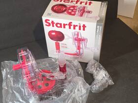 93013006exp1 Starfrit Apple Peeler For All Types Of Apples Red And Clear New Open Box
