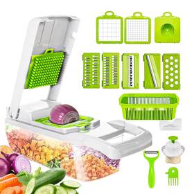 Sterk 714955402207 Vegetable Chopper Cutter Slicer Multifunctional 14-in-1 Food Veggie Salad Oni