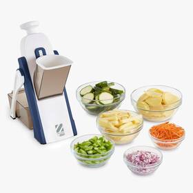Storebound 705353697036 Zakarian By Safe Slice Mandoline - Features Thickness Adjuster Stainless Stee