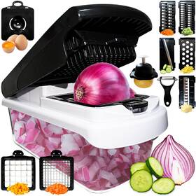 Strangefly-123 Strangefly 768825695718 Vegetable Chopper With Container 16 In 1 Professional Slicer For Kitchen Mult
