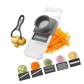 22438373 Strendier Mandoline Slicer For Kitchen 6-in-1 Vegetable Chopper With Safe Hand Guard E