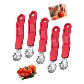 Fqqhq0908 Strendier 5 Pcs Tomato Corer Tool Strawberry Huller Stem Remover Handle With Hole Sta