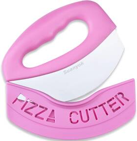 Suanyok-999 Suanyok 744759458568 Premium Pizza Cutter Food Chopper-super Sharp Blade Stainless Steel