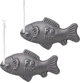 Suenhxe006 Suenhxe 756593660076 Iron Fish Cooking Tool 2 Pack - Natural Supplement For Vegans Athletes P