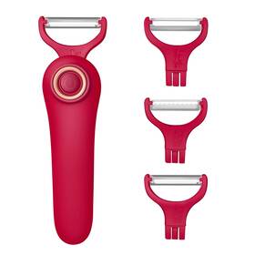 Sunhaixia 705794666172 3-in-1 Peeler Auto Blade For Fruits/vegetables 3 Interchangeable Blades