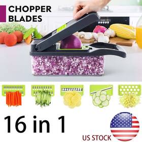 8x4wavwm9jx5d Sunstore-in 16-in-1 Vegetable Fruit Chopper Cutter Food Onion Veggie Dicer Slicer Kitchen
