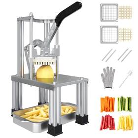 Zvc005sl-11-sv-f Sunvivi Potato Slicer Commercial French Fry Cutter Heavy Duty 2 Blades Slicing