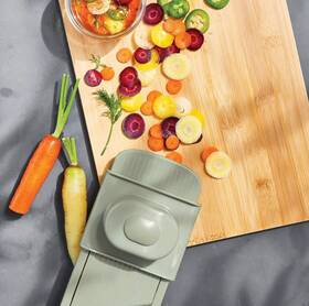 Super Department Shop 188145347294 Hand Held Mandoline Green - Figmint Stainless Steel Cucumber Slicer Dishwasher