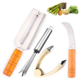 Super Zr 034948557876 O Oym Four-piece Suit Sugar Cane Peeler Knife Sugarcane Peeling Kinves Pine