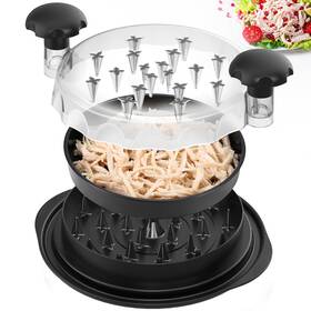 Supiiraw 721545397997 Chicken Shredder Tool Twist With Brush -10 Inch Large Breast Meat Machine Bpa-free