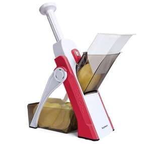 Supmakin 059648355817 Safe Mandoline Slicer Upright Vegetable Potatoes Chopper Juli