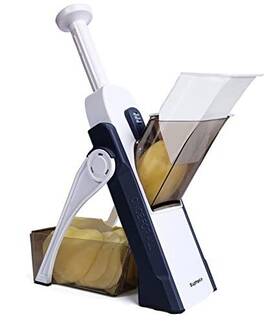 Supmakin 727156904319 Safe Mandoline Slicer 5 In 1 Vegetables And Chopper Food Potato Cutter