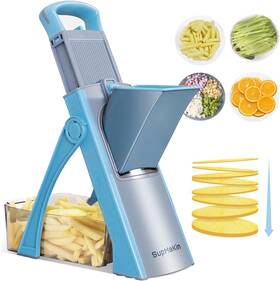 Supmakin 914129895556 Upgrade Safe Slicer Plus Adjustable Potato Vegetable Chopper Food