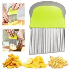 Sk212 Suuker Crinkle Cutter Versatile Potato Slicer For Fries Stainless Steel Cu