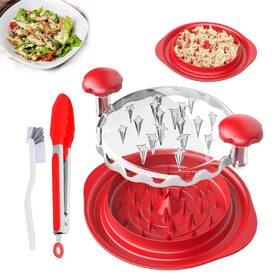 Sm002 Swiftmart 198168196830 Chicken Shredder- Large Breast Shredder Tool Twist With Brush&tongs V