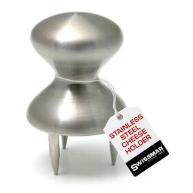 3-prongs Swissmar 735343743214 Stainless Steel Cheese Holder - Hold In Place Perfect For S