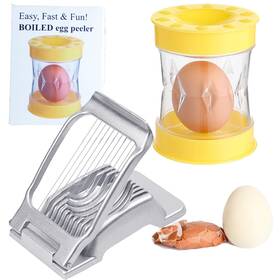 Syxltsh 715968667294 Set Of 2 Hard Boiled Egg Peeler Slicer For Eggs Heavy Duty