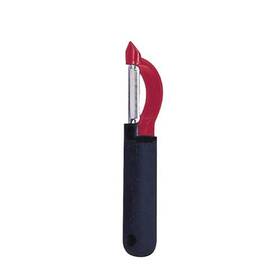 E5601 Tablecraft 7-1/8 Inch Stainless Steel Firm Grip Straight Peeler