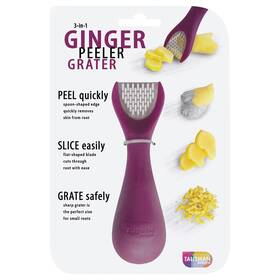 3140 Talisman Designs Ginger Peeler And Grater Purple