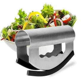 Tandraji 714422052133 Salad Chopper With Protective Cover - Double Blade Cutter Stainless Steel