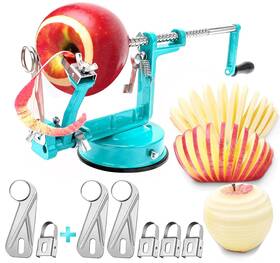 Tatida 725683980400 Apple Peeler Corer Long Lasting Chrome Cast Iron Slicer Wi