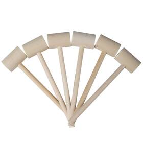 Tdock 716592005117 36 Pieces Crab Hammers Wooden Lobster Seafood Mallets