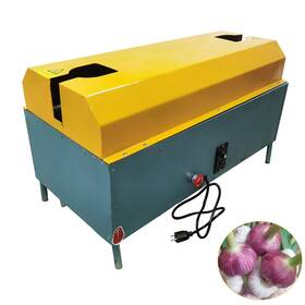 022831 Techtongda Fresh Garlic Scallion Root Cutter Plant Rod Cutting Machine Double Station 110v