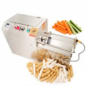 1-153-236 Techtongda Automatic Push-type Photo Cutter Commercial Slicer Vegetable Carrot Strip