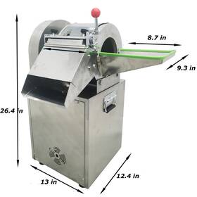 153204 Techtongda Commercial 110v Stainless Steel Electric Vegetable Cutter Slicers Machine 1500w