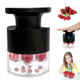 Tenlary 737706538772 Cherry Pitter Multiple Quick Release Multi Cherries Stoner 7-in-1 Pu