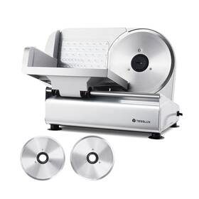 Txms-2410 Tesslux Meat Slicer - Electric Deli 200w Dual 7.5 Inch Blades Adjustable Thickn