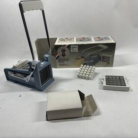 H68802 The French Friar Perfect Fry Slicer Vintage 2 Cutters Blades Stainless In Box