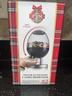 The Original Fun Workshop 638688517710 Touch Activated Candy Dispenser Ready To Give Prewrapped Christmas Gift New