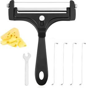 L29023 Tinoaly Cheese Slicer Kit Adjustable Thickness Iron Handheld Black