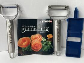 Cecominhk06770 Titan Peeler Slicer And Julienne Tool With Garnishing As Seen On Tv Nob