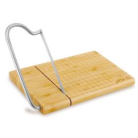 Hp03016 Tj Pop Bamboo Cheese Slicer Board 10 X 8 Inch Cutter With Stainless St